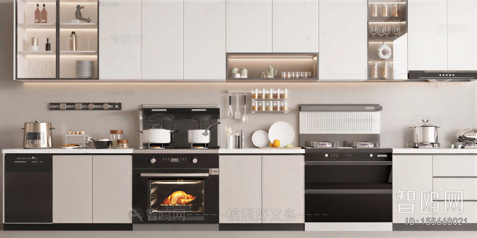 Modern Kitchen Electric Gas Range