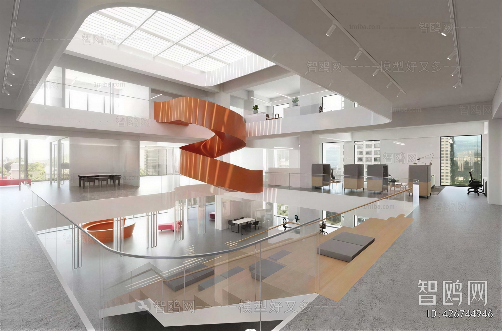 Modern Office Reception Desk