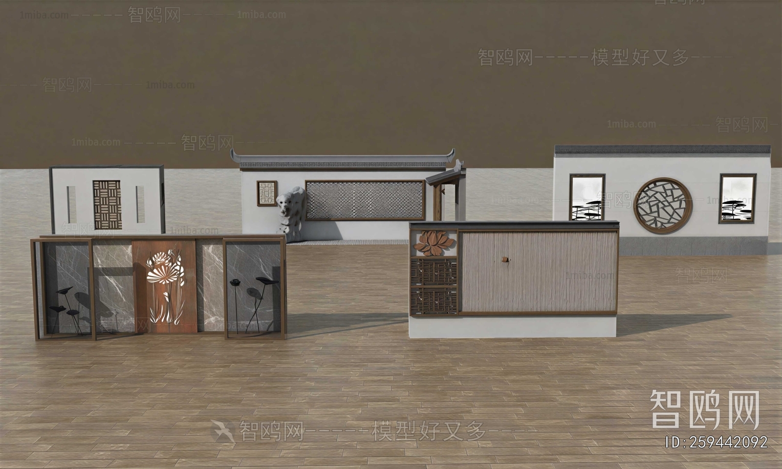 New Chinese Style Landscape Wall