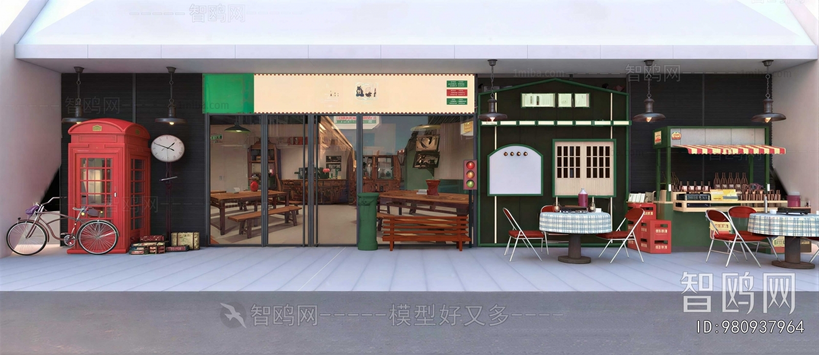 Retro Style Facade Element