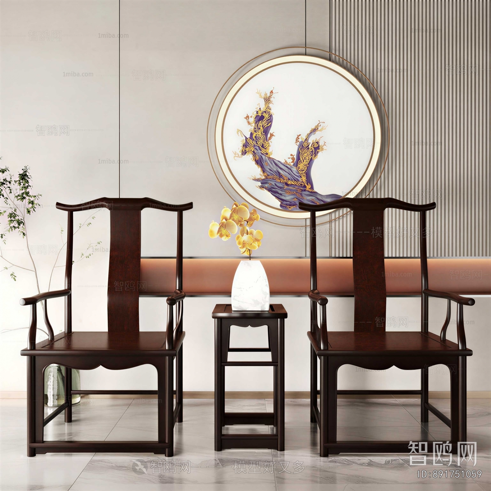 New Chinese Style Lounge Chair