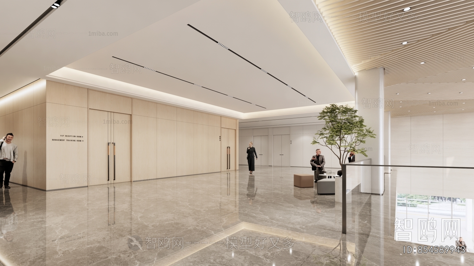 Modern Office Reception Desk