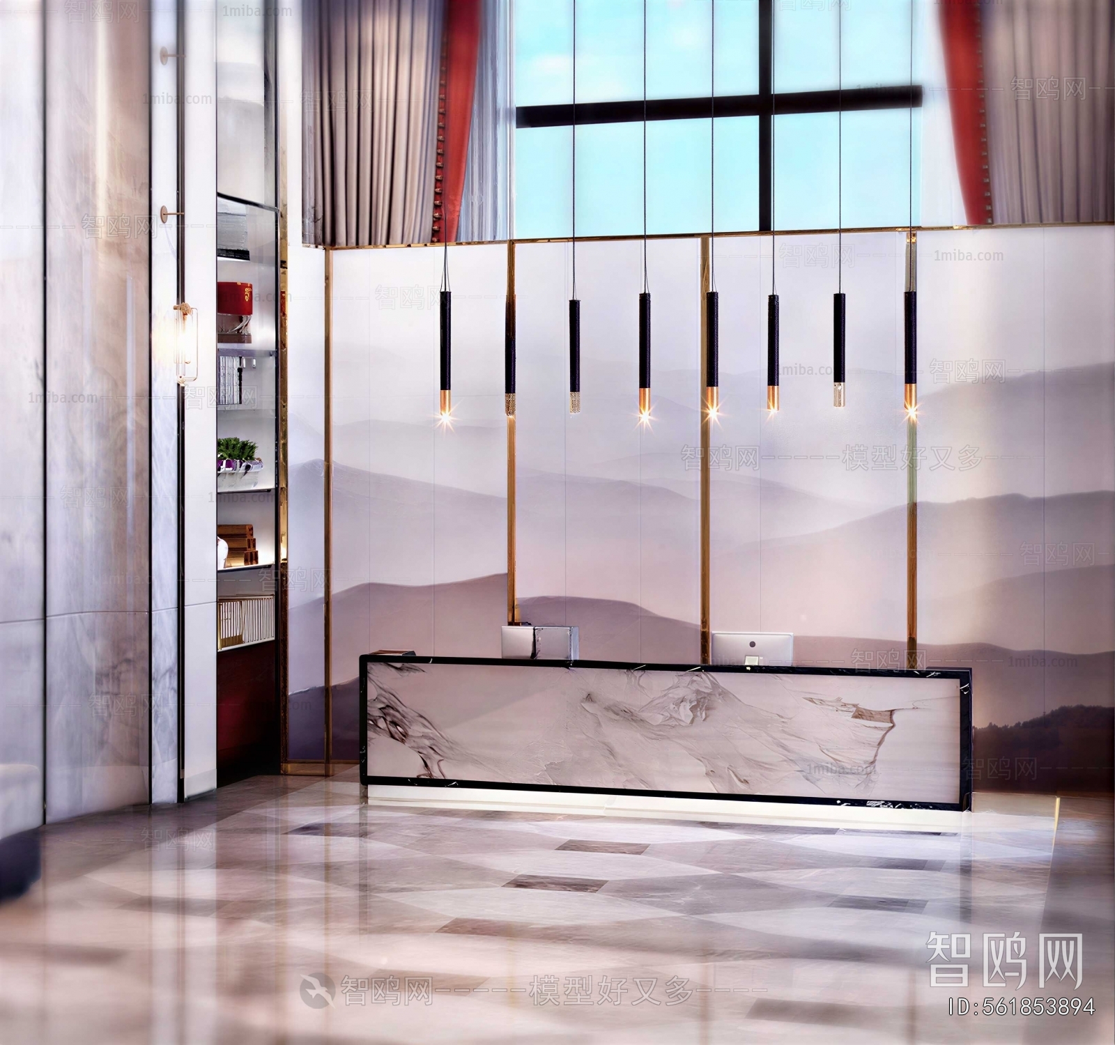 New Chinese Style Lobby Hall