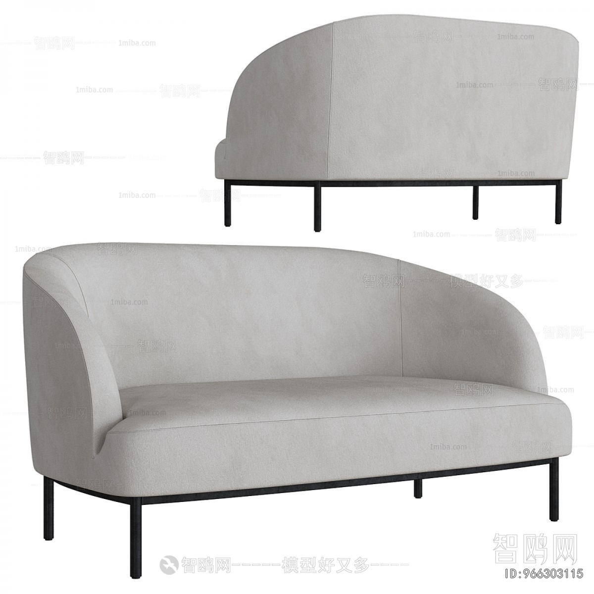 Nordic Style A Sofa For Two