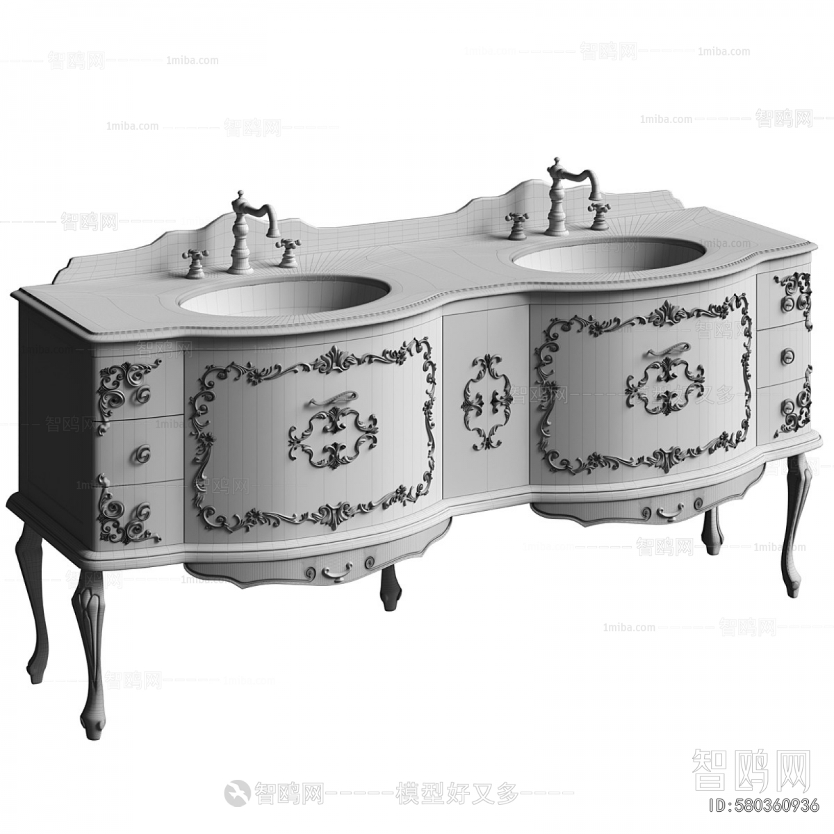 European Style Bathroom Cabinet