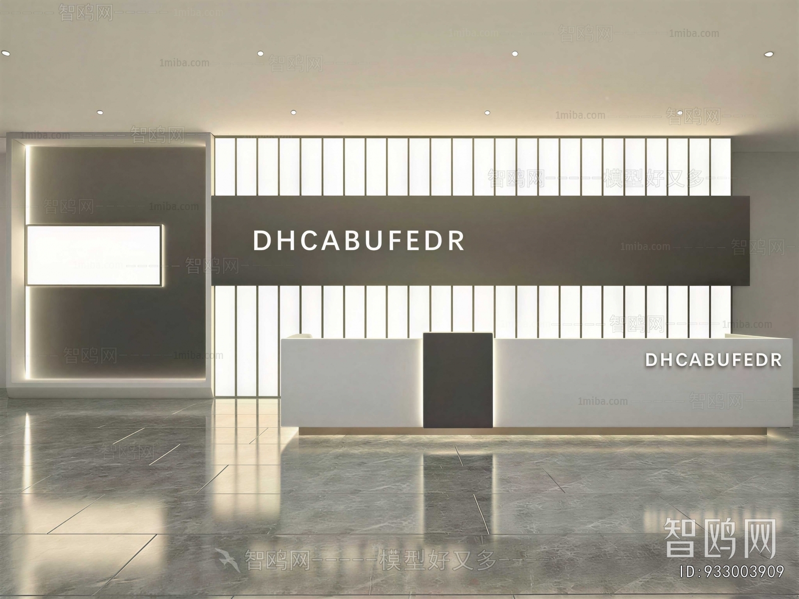 Modern Office Reception Desk