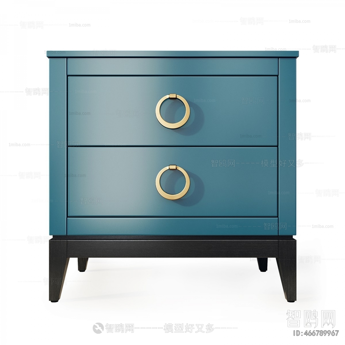 Simple European Style Bedside Cupboard