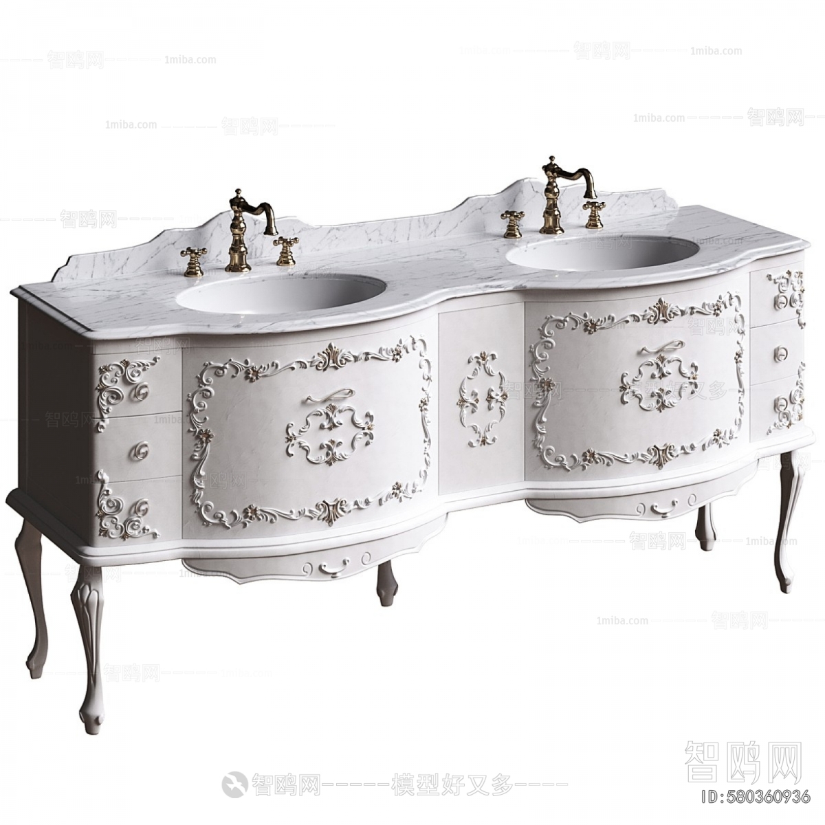 European Style Bathroom Cabinet