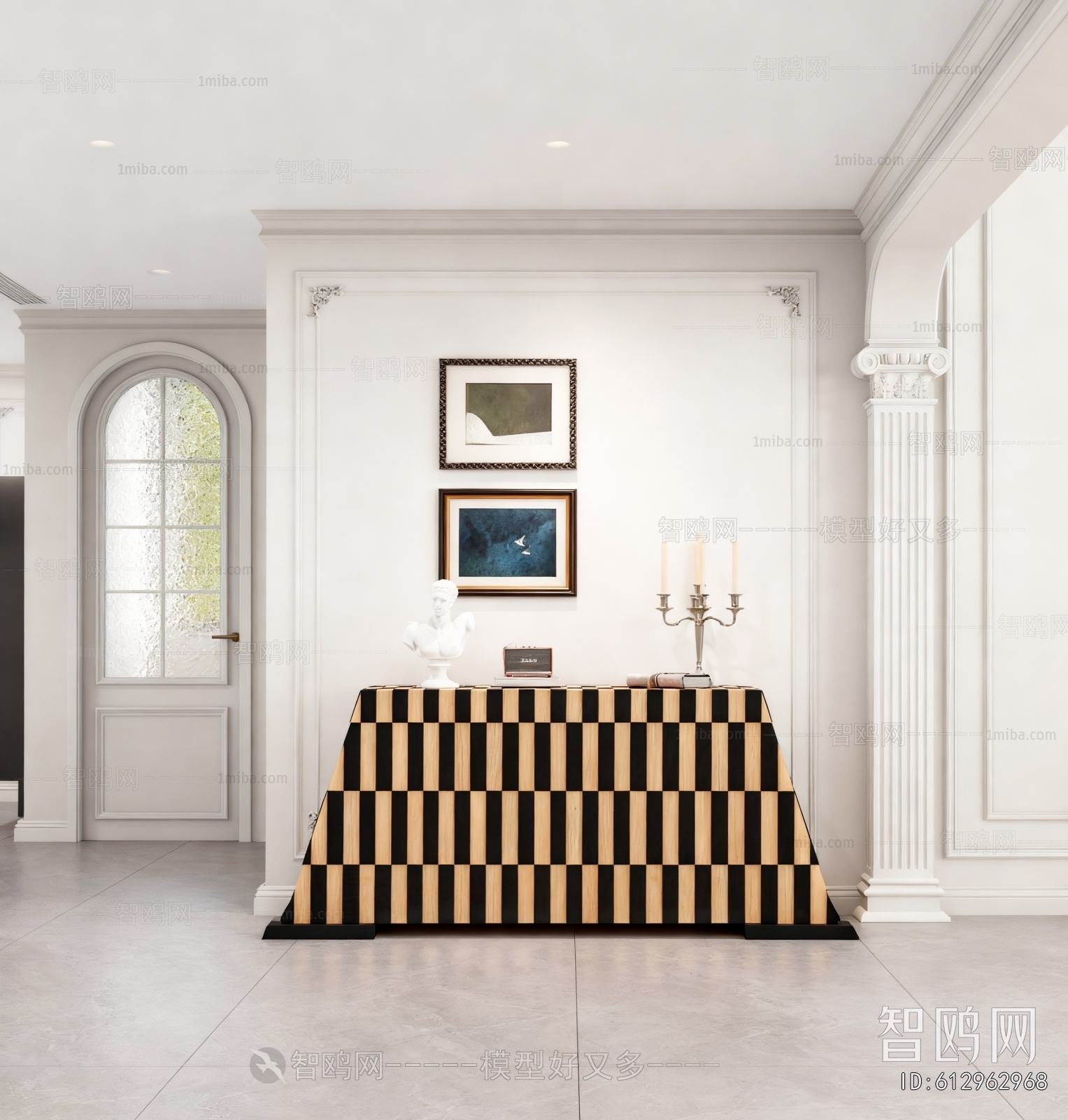 French Style Hallway