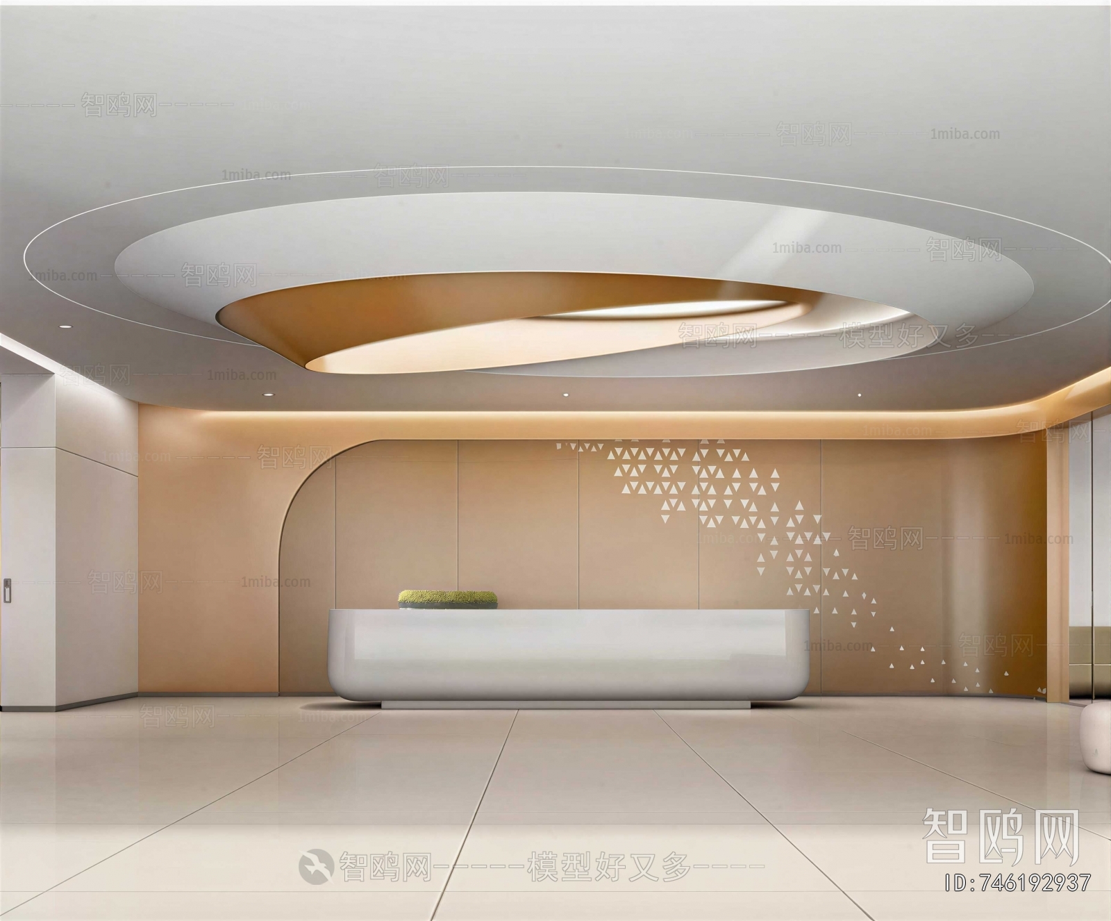 Modern Office Reception Desk