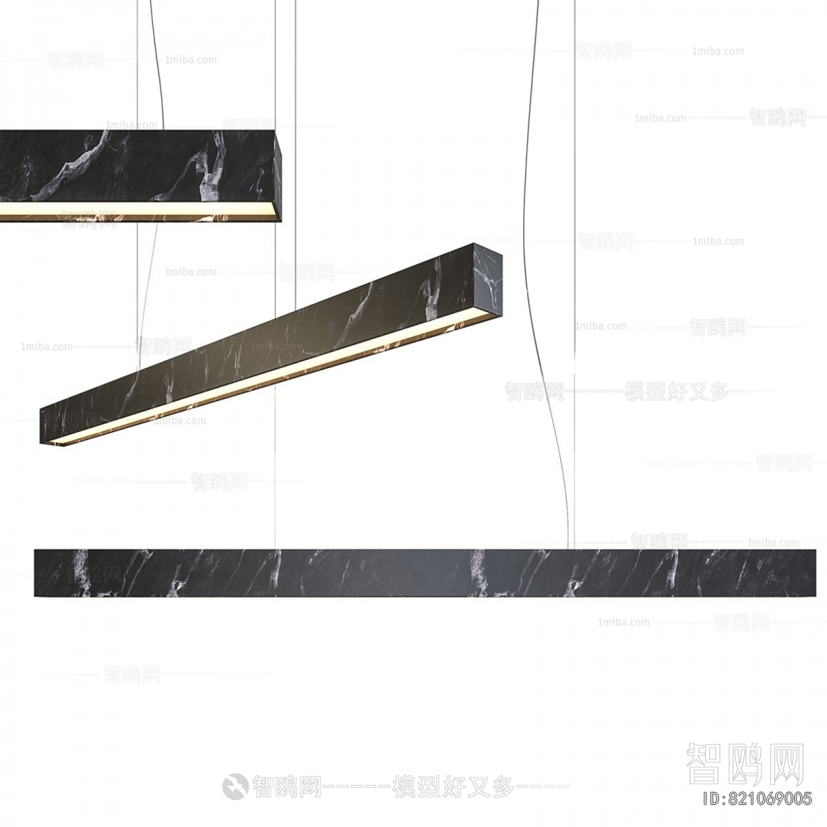 Modern Long Chandelier