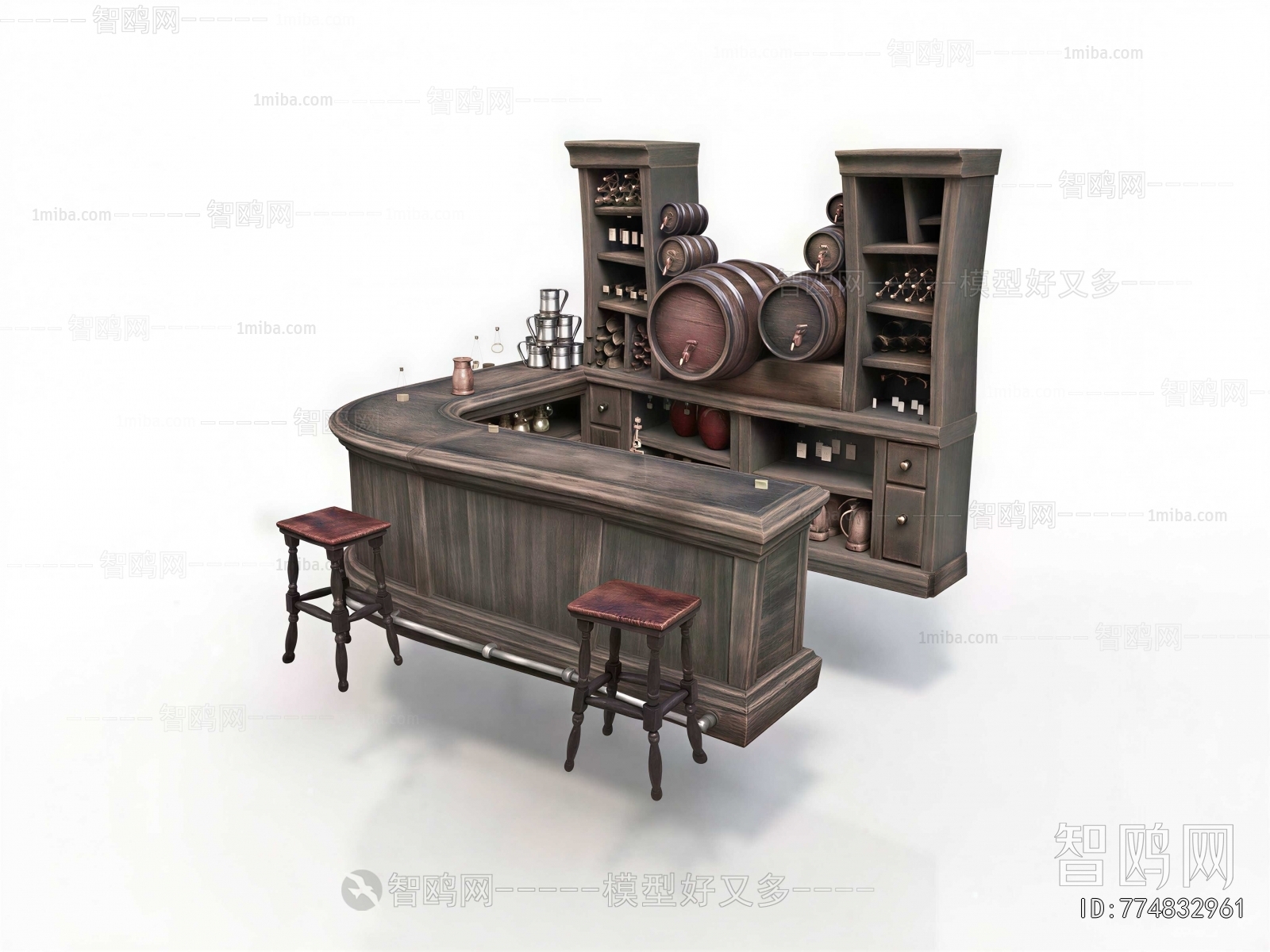 Retro Style Counter Bar