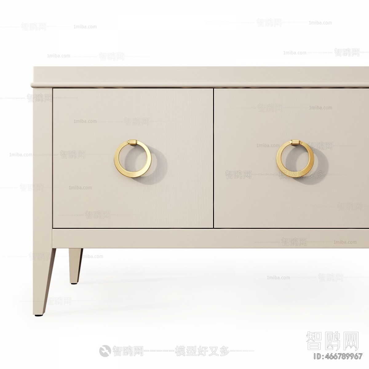 Simple European Style Bedside Cupboard