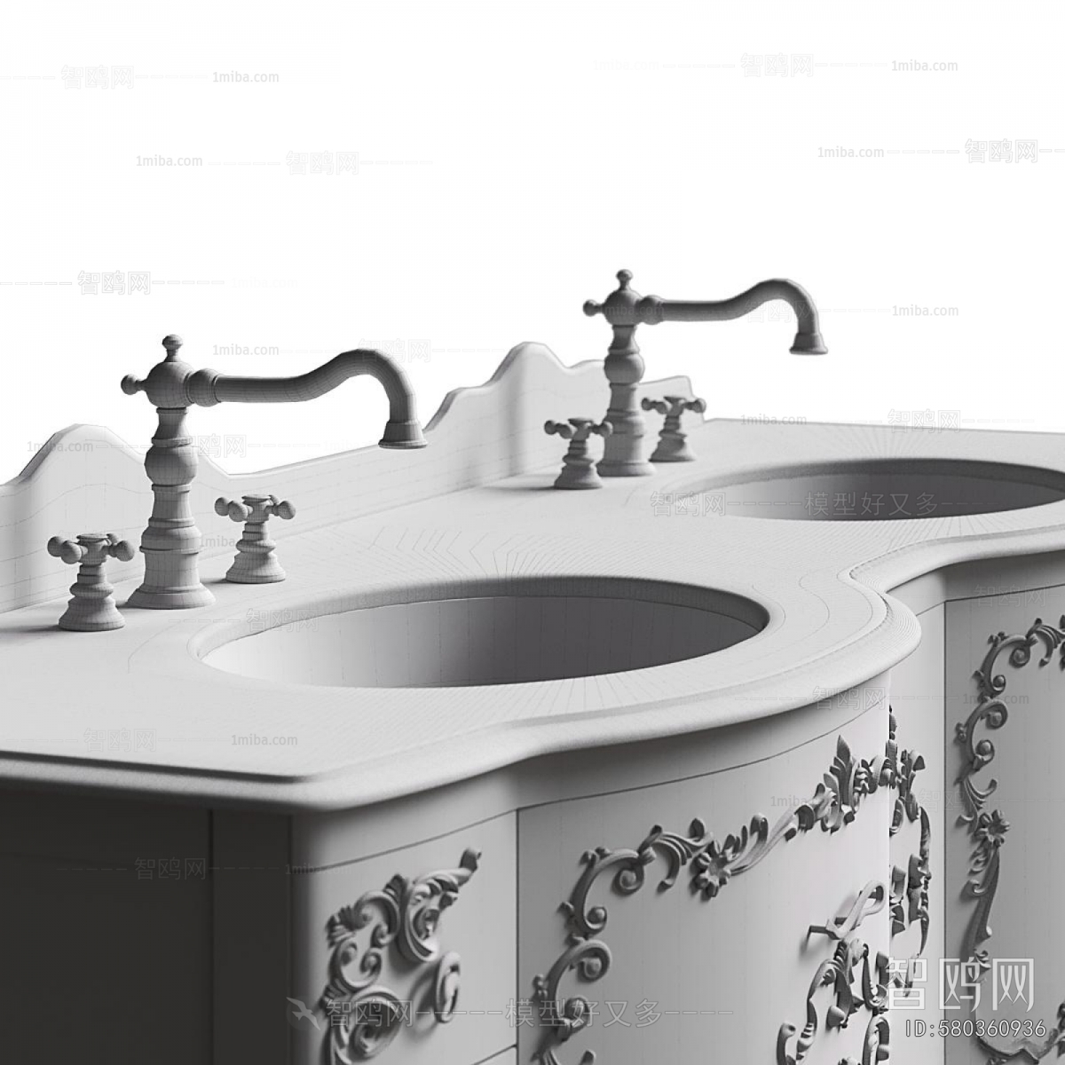 European Style Bathroom Cabinet