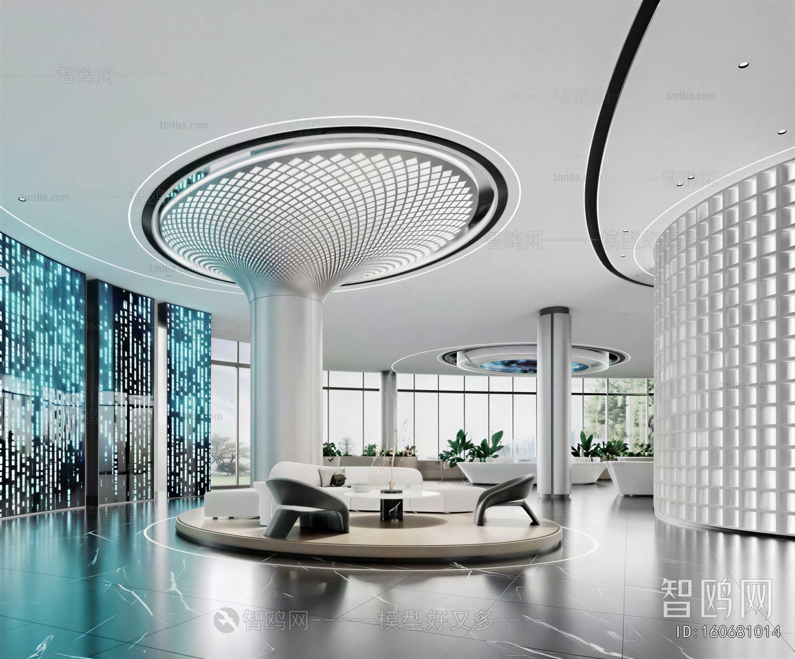 Modern Office Reception Desk