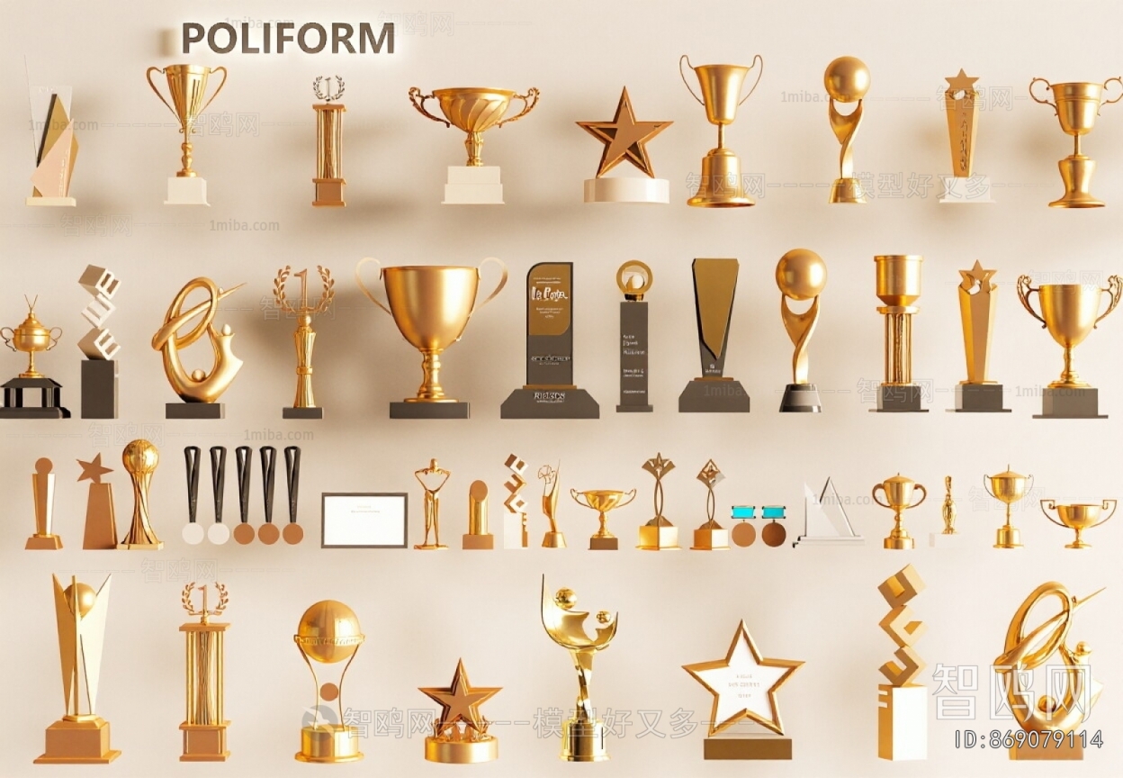 Modern Flag/badge/trophy/certificate