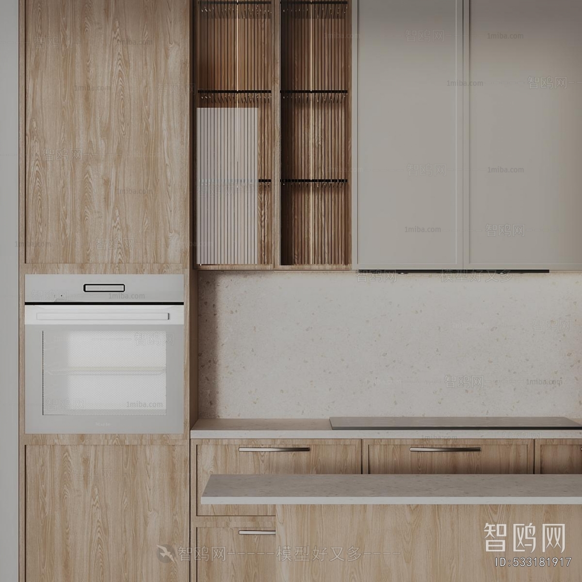 Simple European Style Kitchen Cabinet