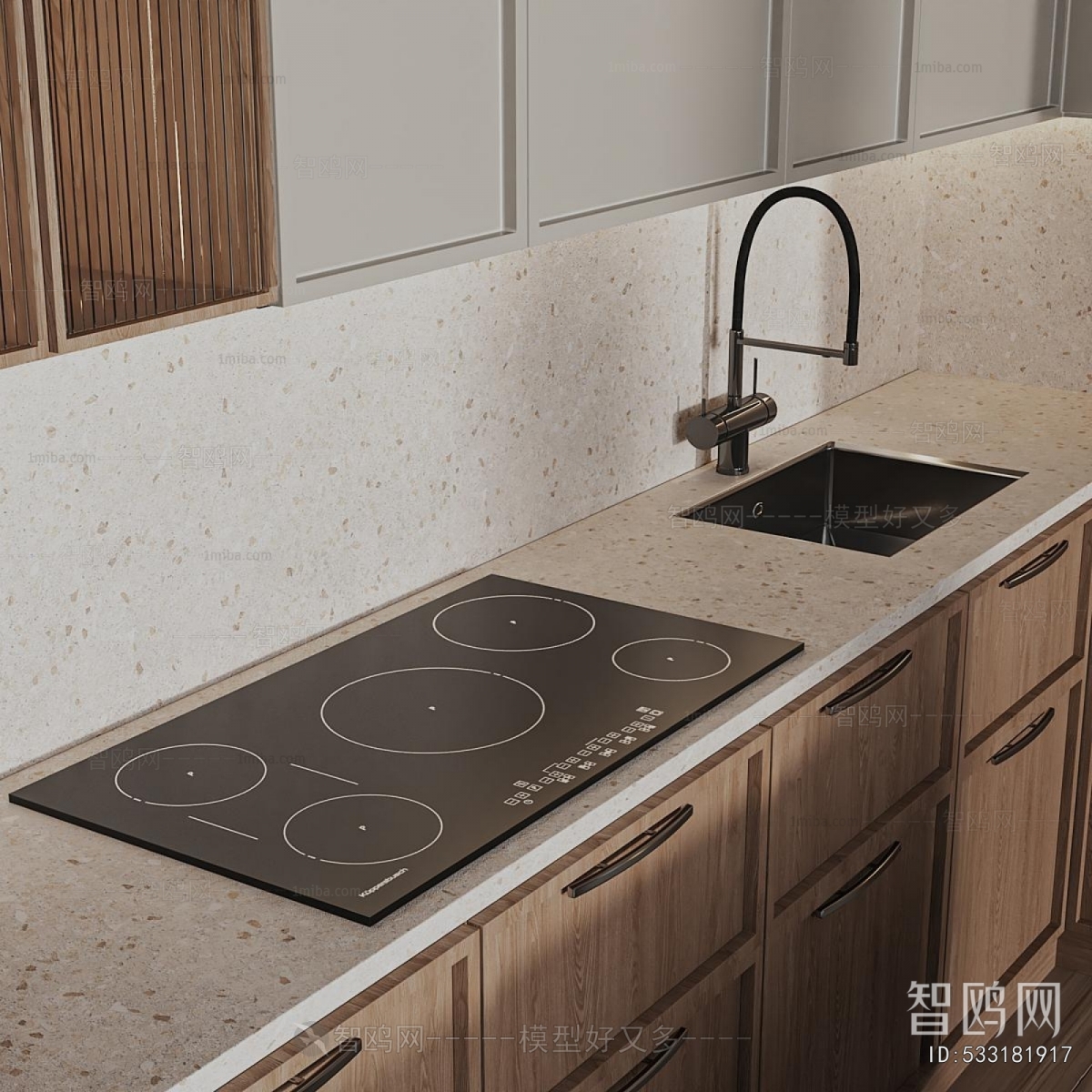 Simple European Style Kitchen Cabinet