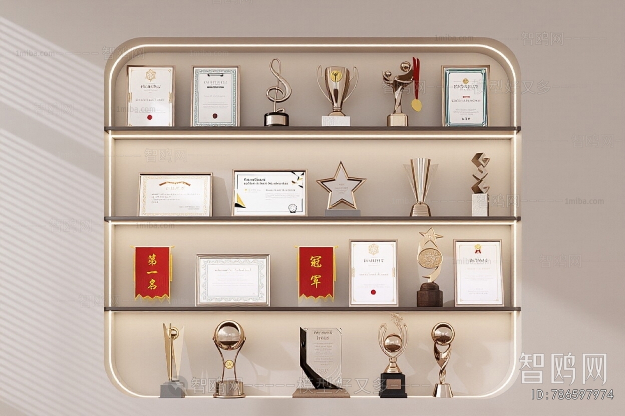 Modern Flag/badge/trophy/certificate