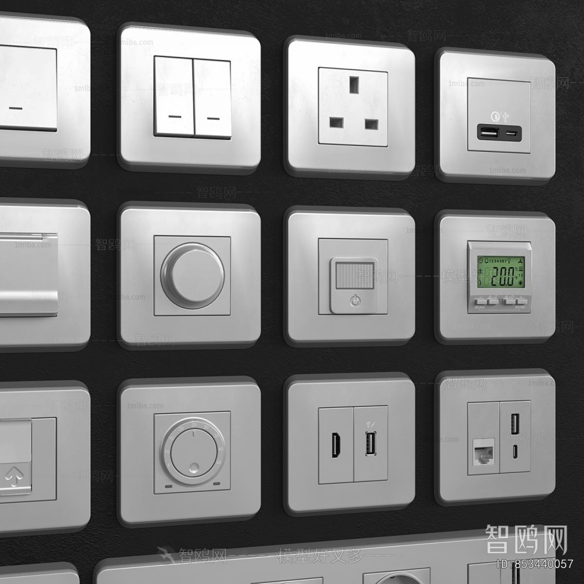 Modern Switch Socket Panel