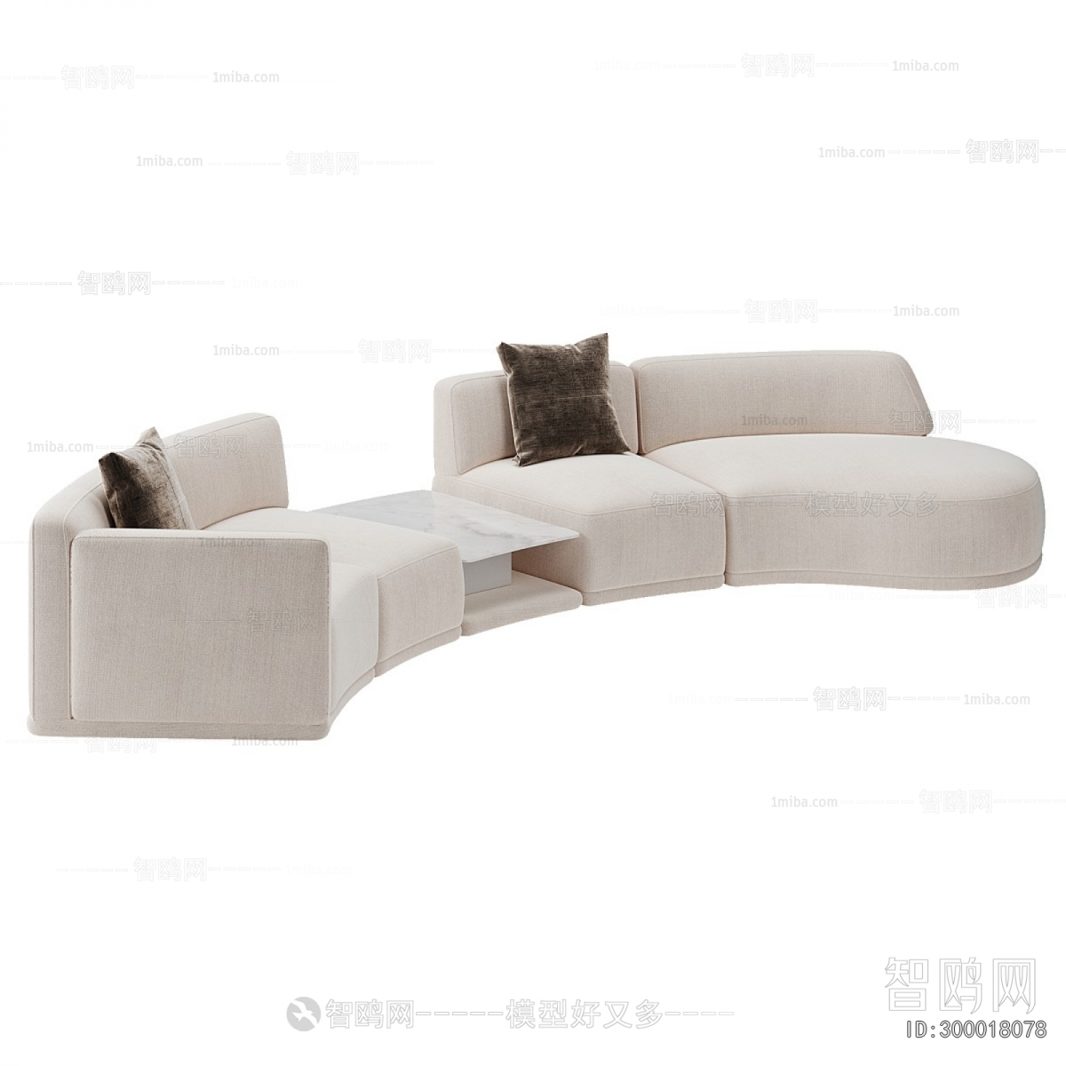 Modern Curved Sofa
