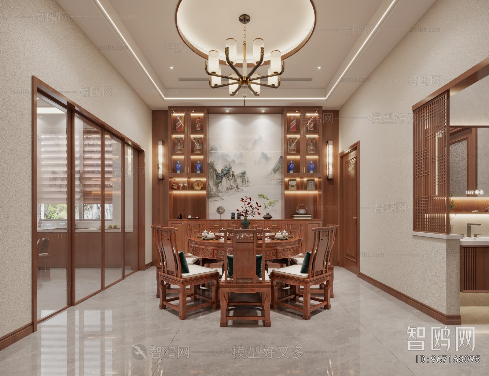 New Chinese Style Dining Room