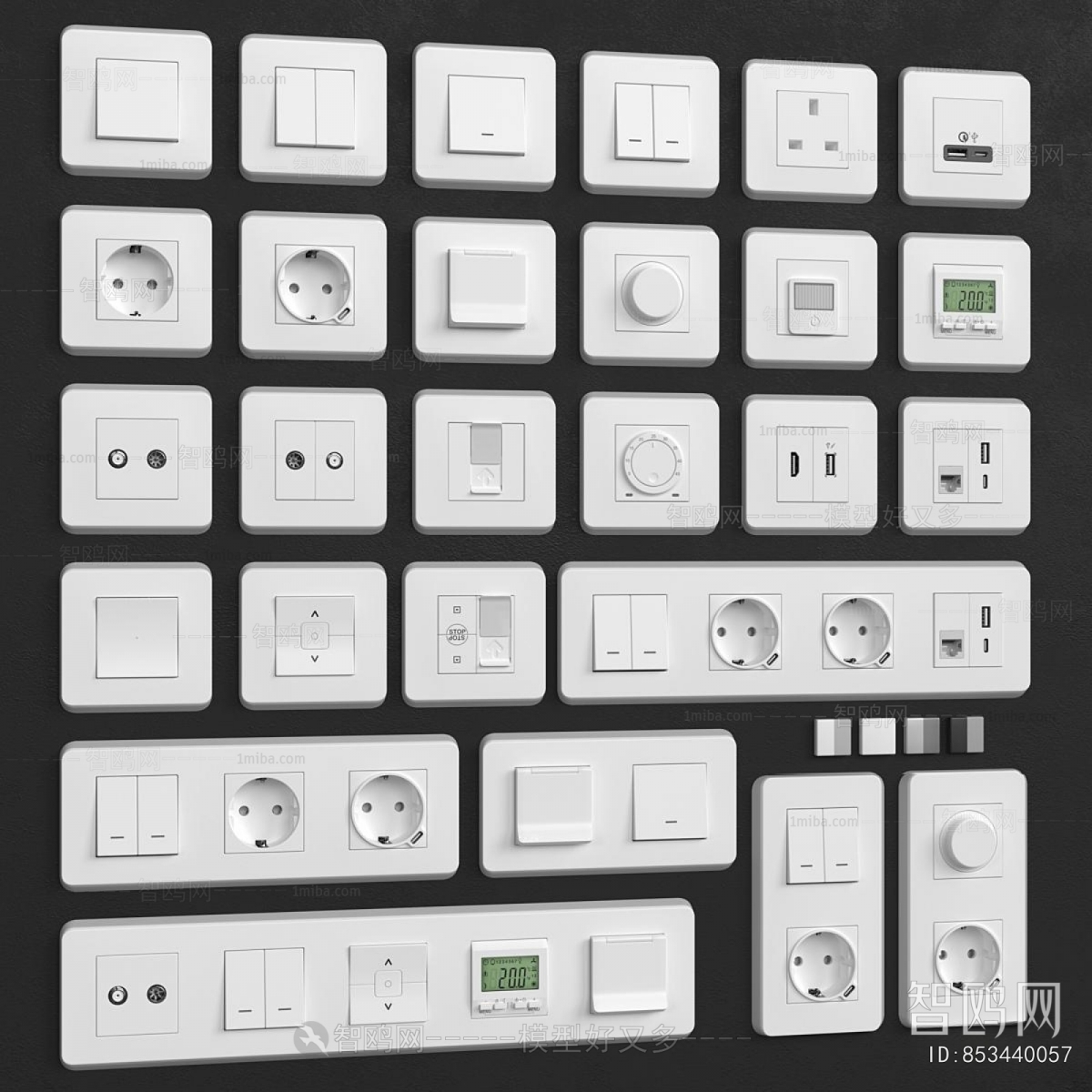 Modern Switch Socket Panel