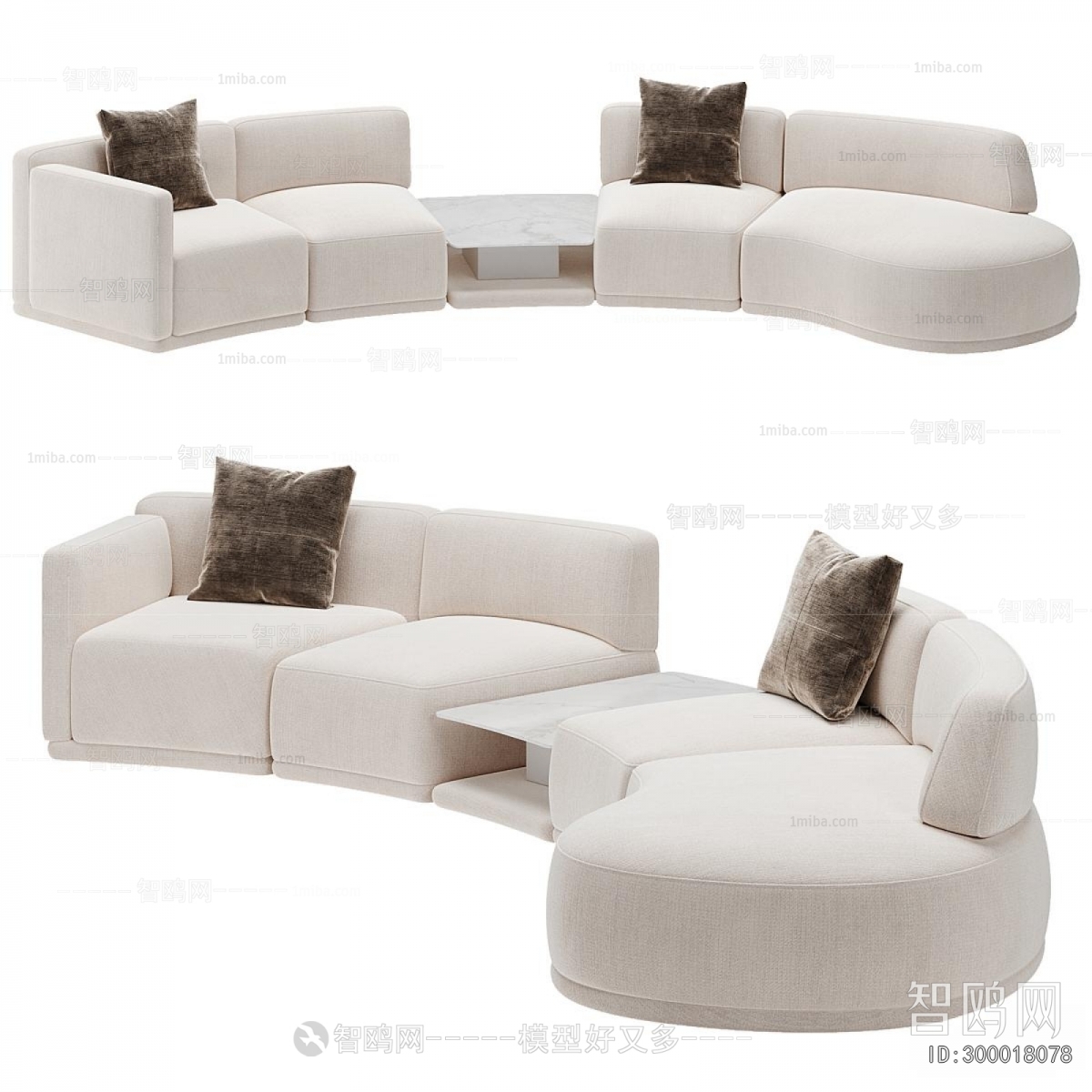 Modern Curved Sofa