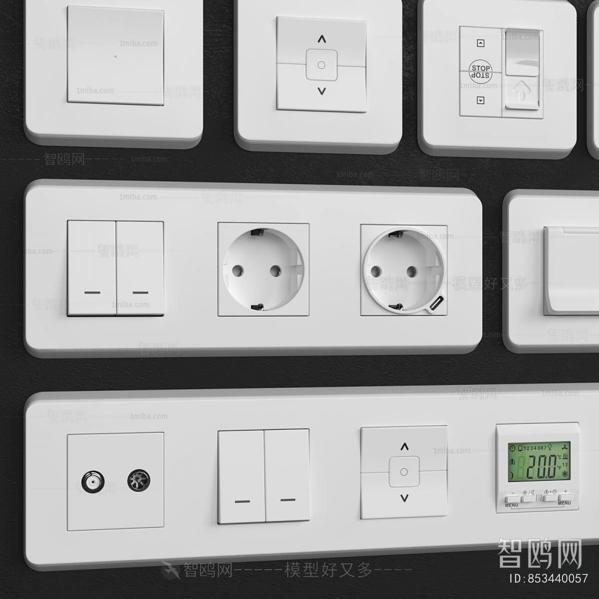 Modern Switch Socket Panel