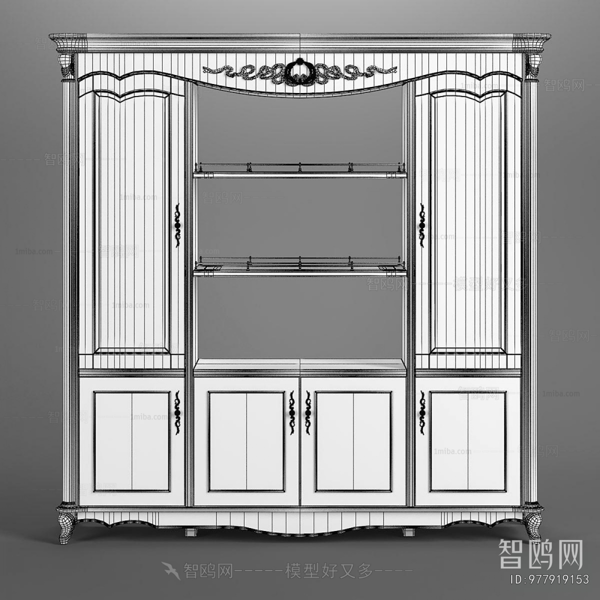 European Style Wine Cabinet