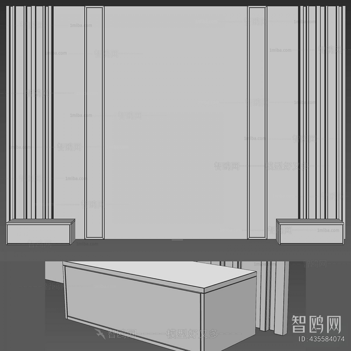 New Chinese Style TV Wall