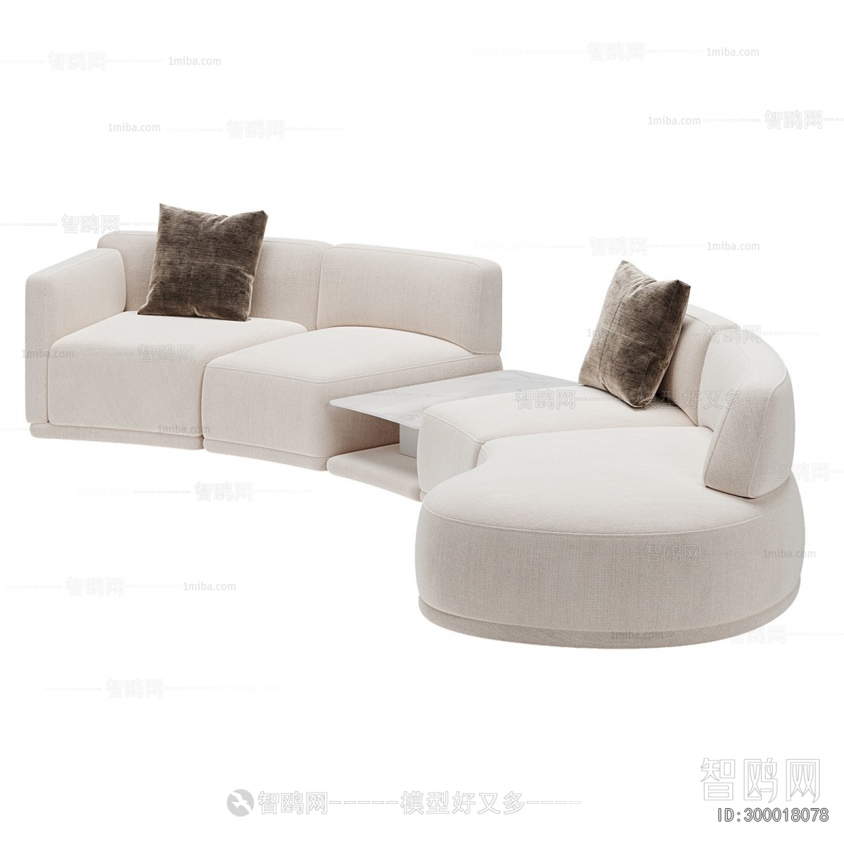 Modern Curved Sofa