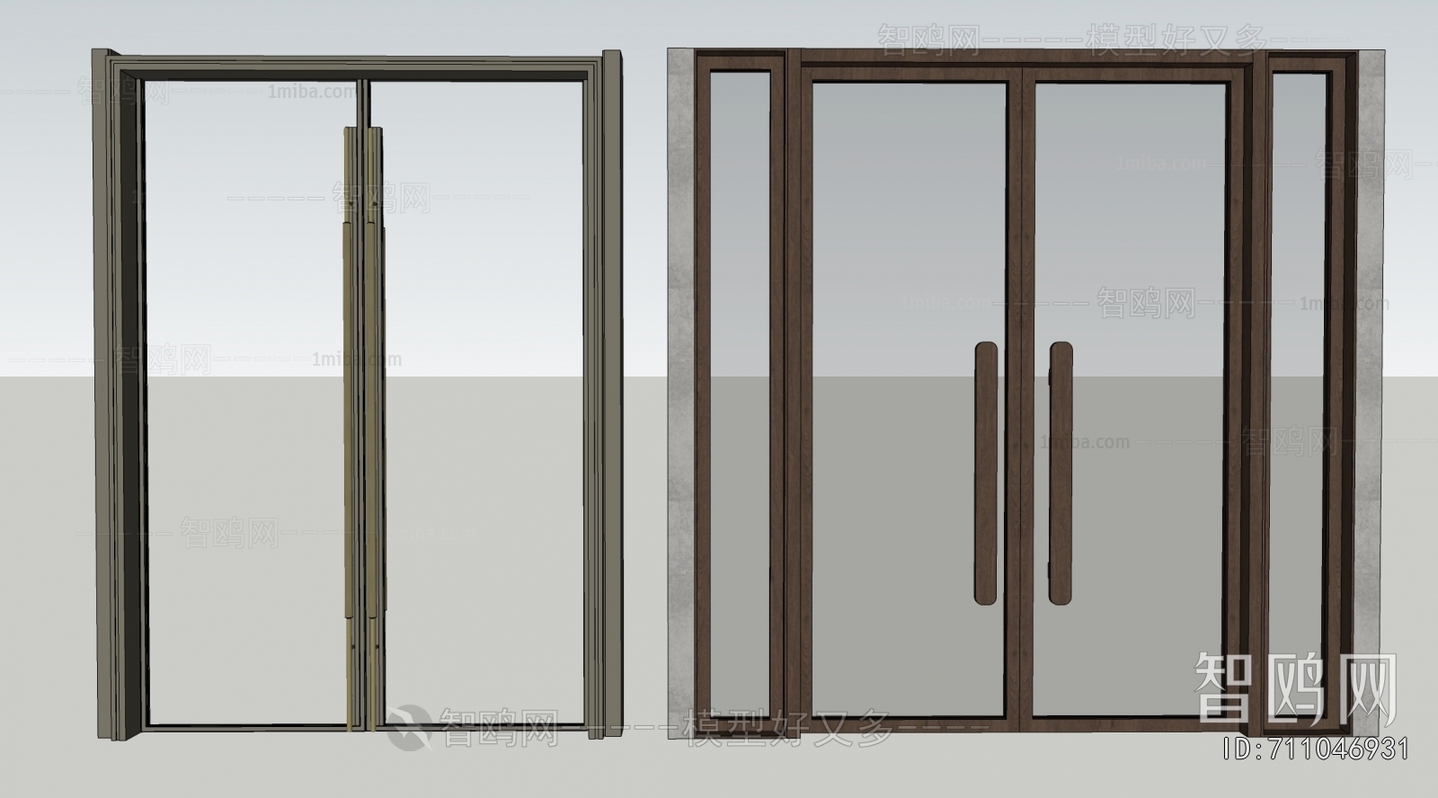 Modern Double Door