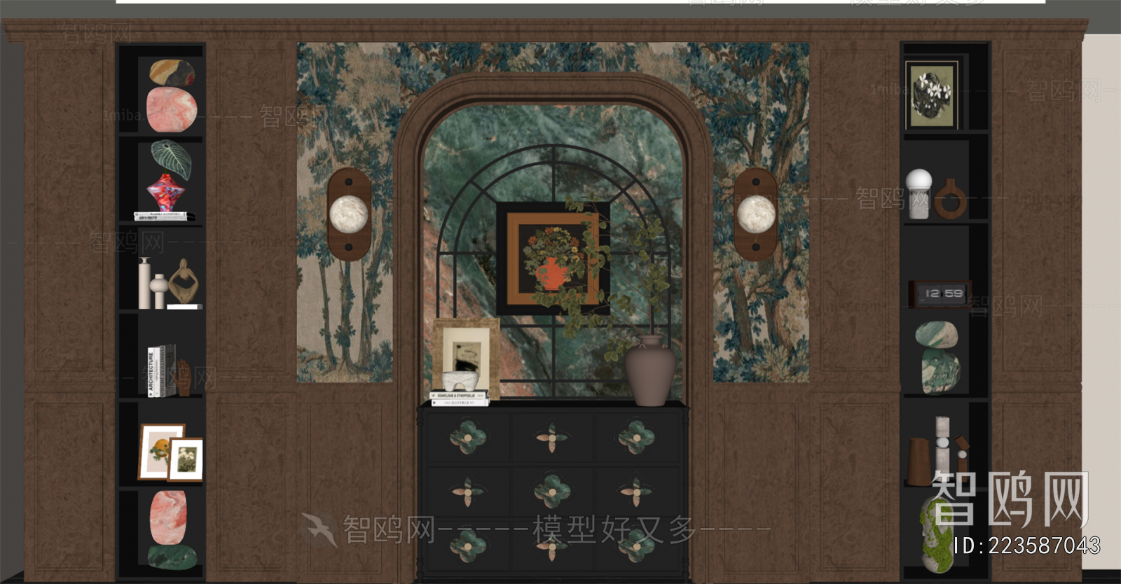 French Style Entrance Cabinet