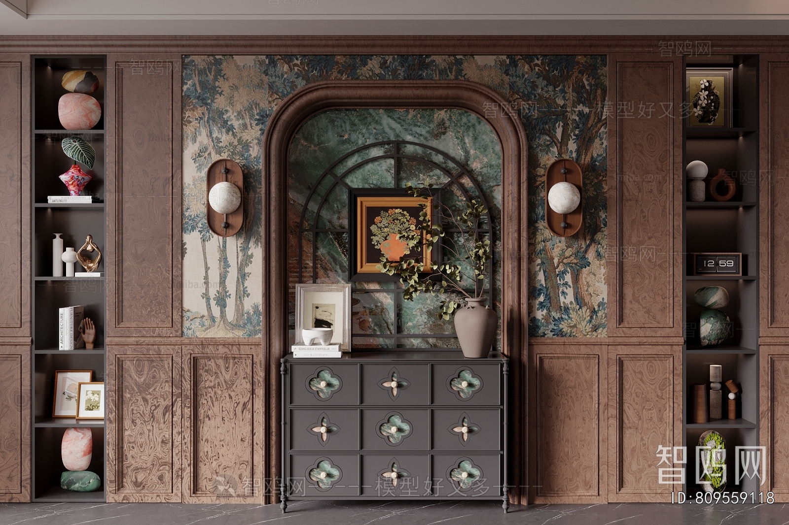 French Style Hallway