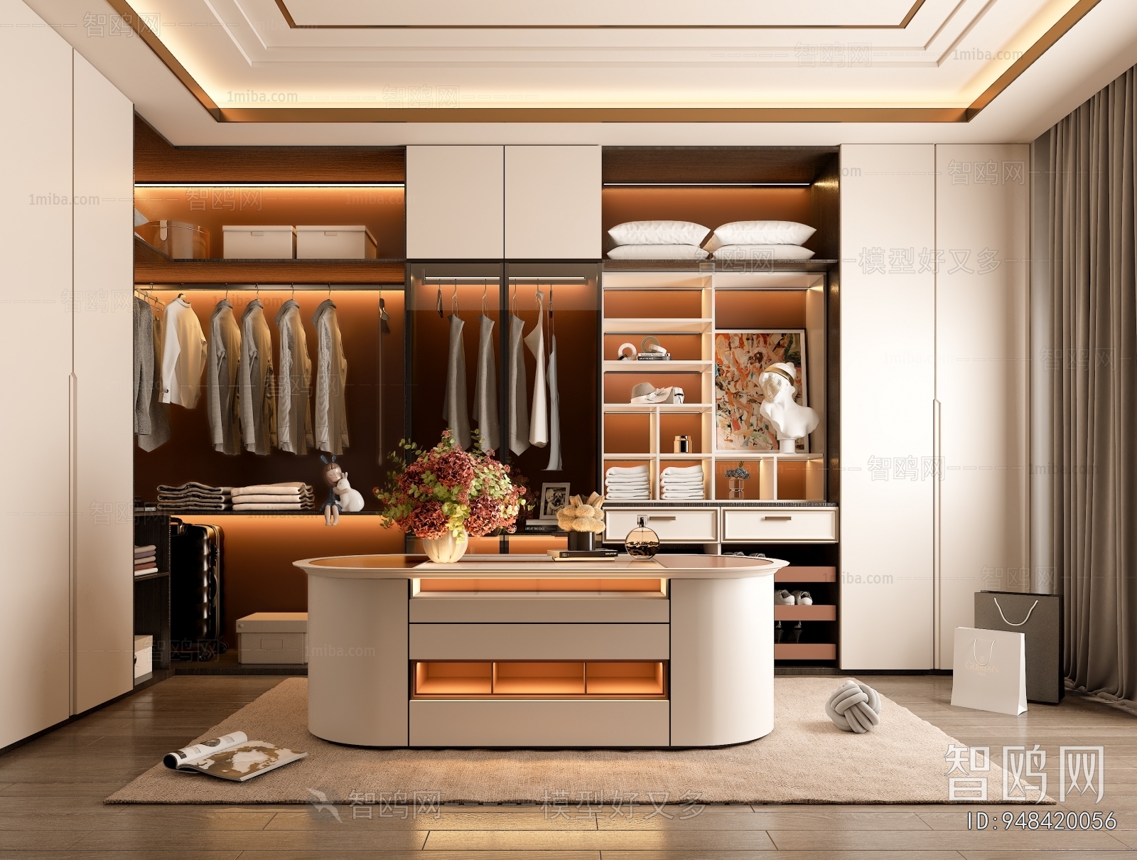 Modern Clothes Storage Area