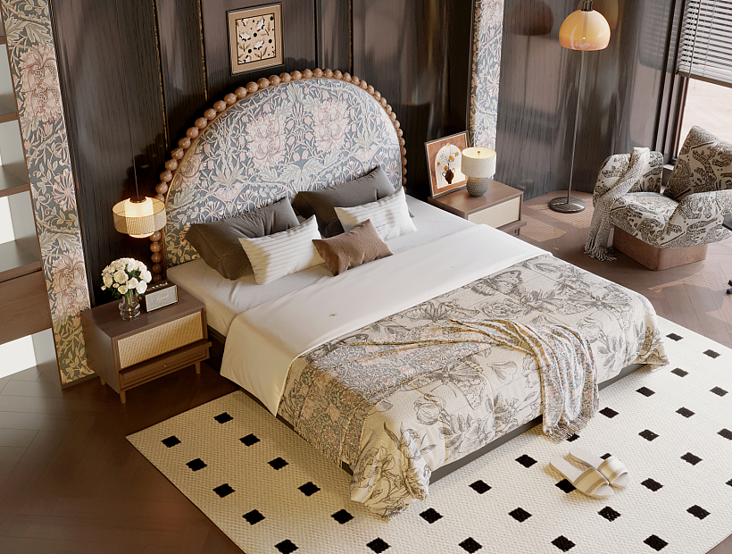 French Style Double Bed