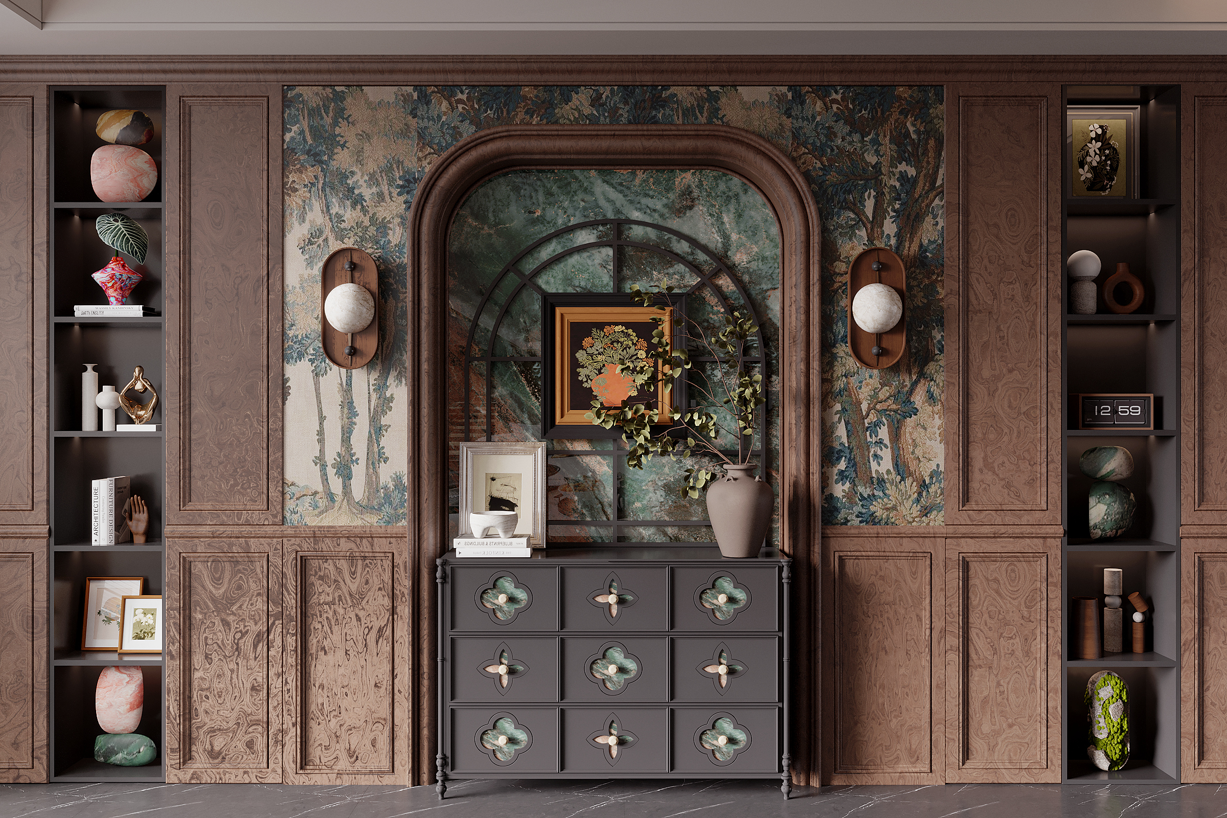 French Style Entrance Cabinet