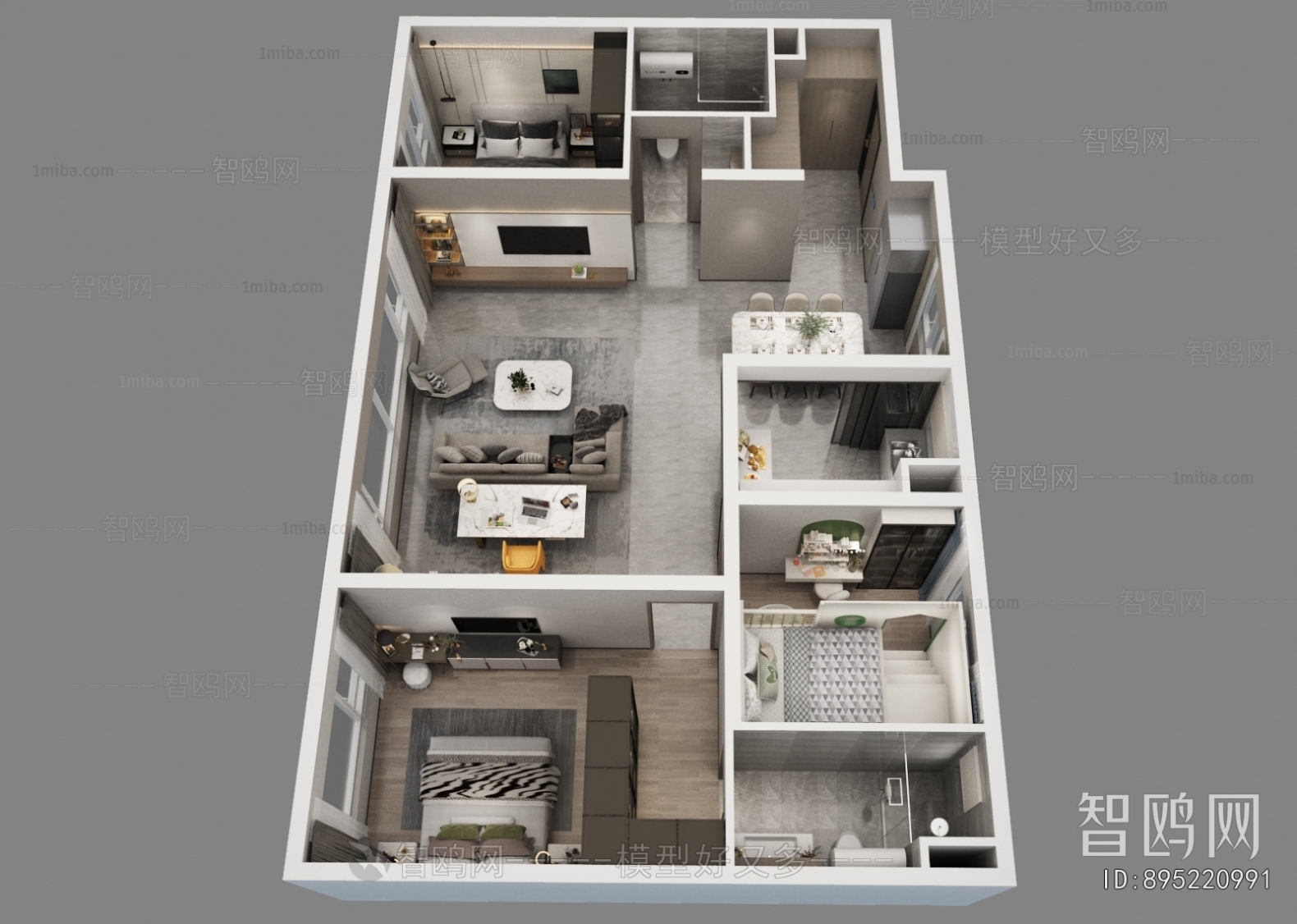 Modern A Bird's-eye View Of Home Decoration