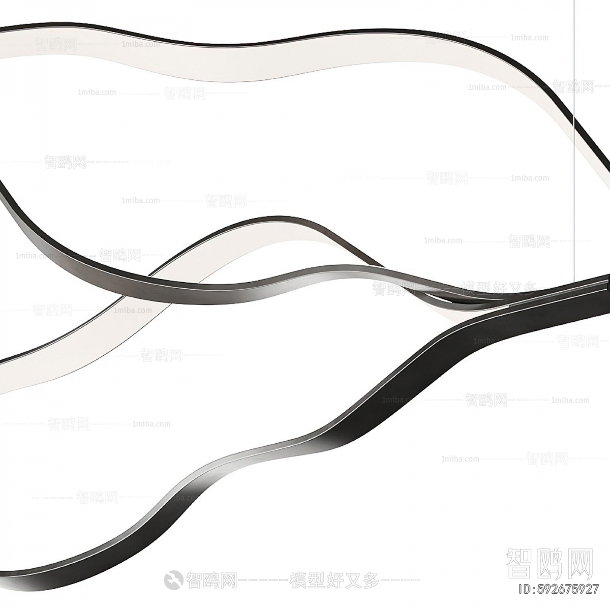 Modern Long Chandelier