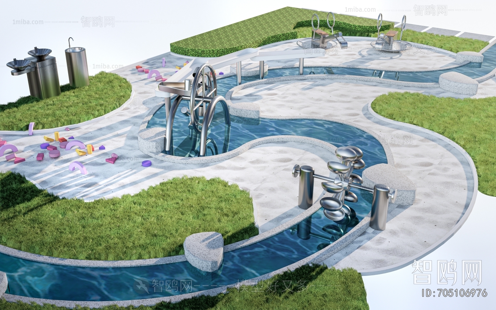 Modern Park Landscape