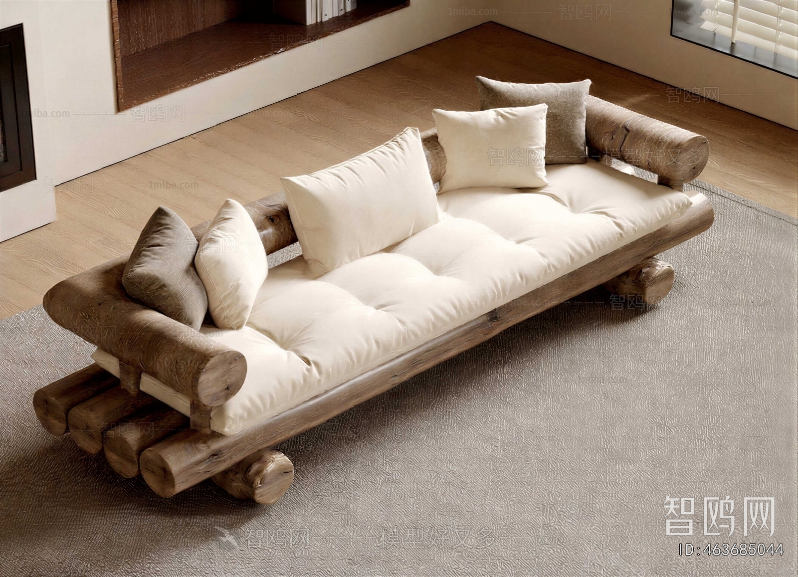 Wabi-sabi Style Multi Person Sofa