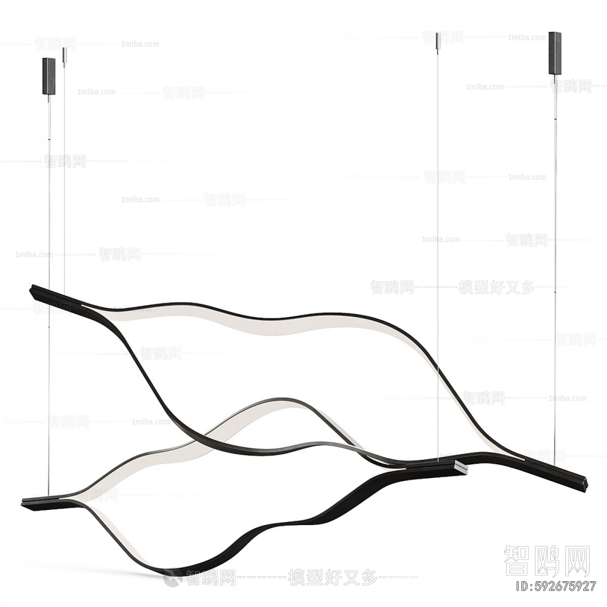 Modern Long Chandelier