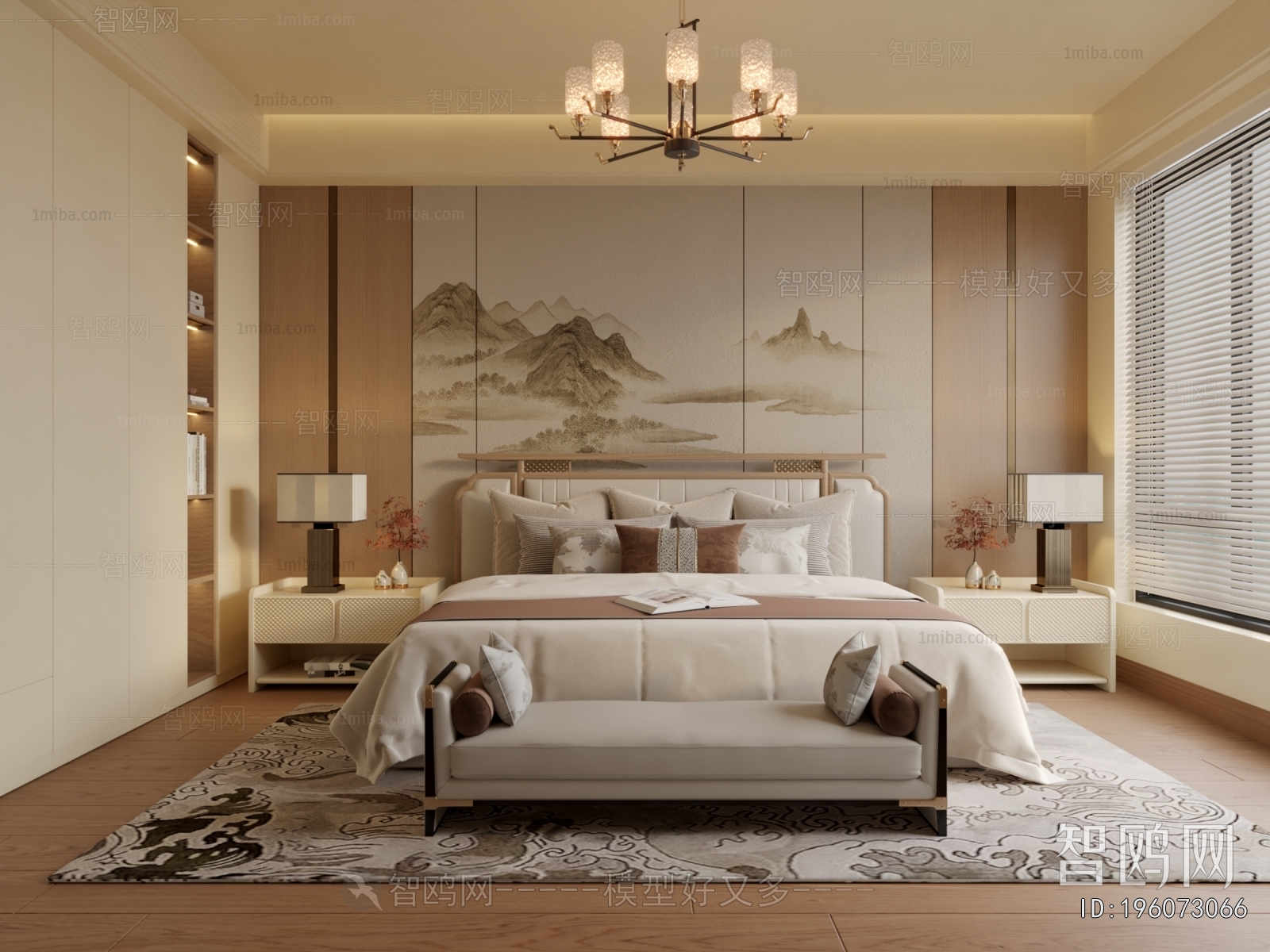 New Chinese Style Bedroom