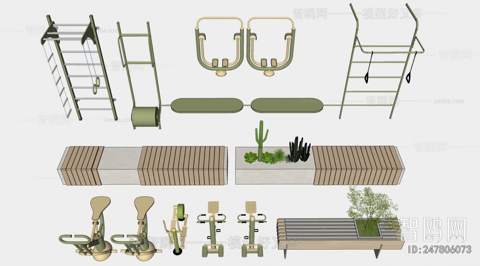 Industrial Style Fitness Equipment