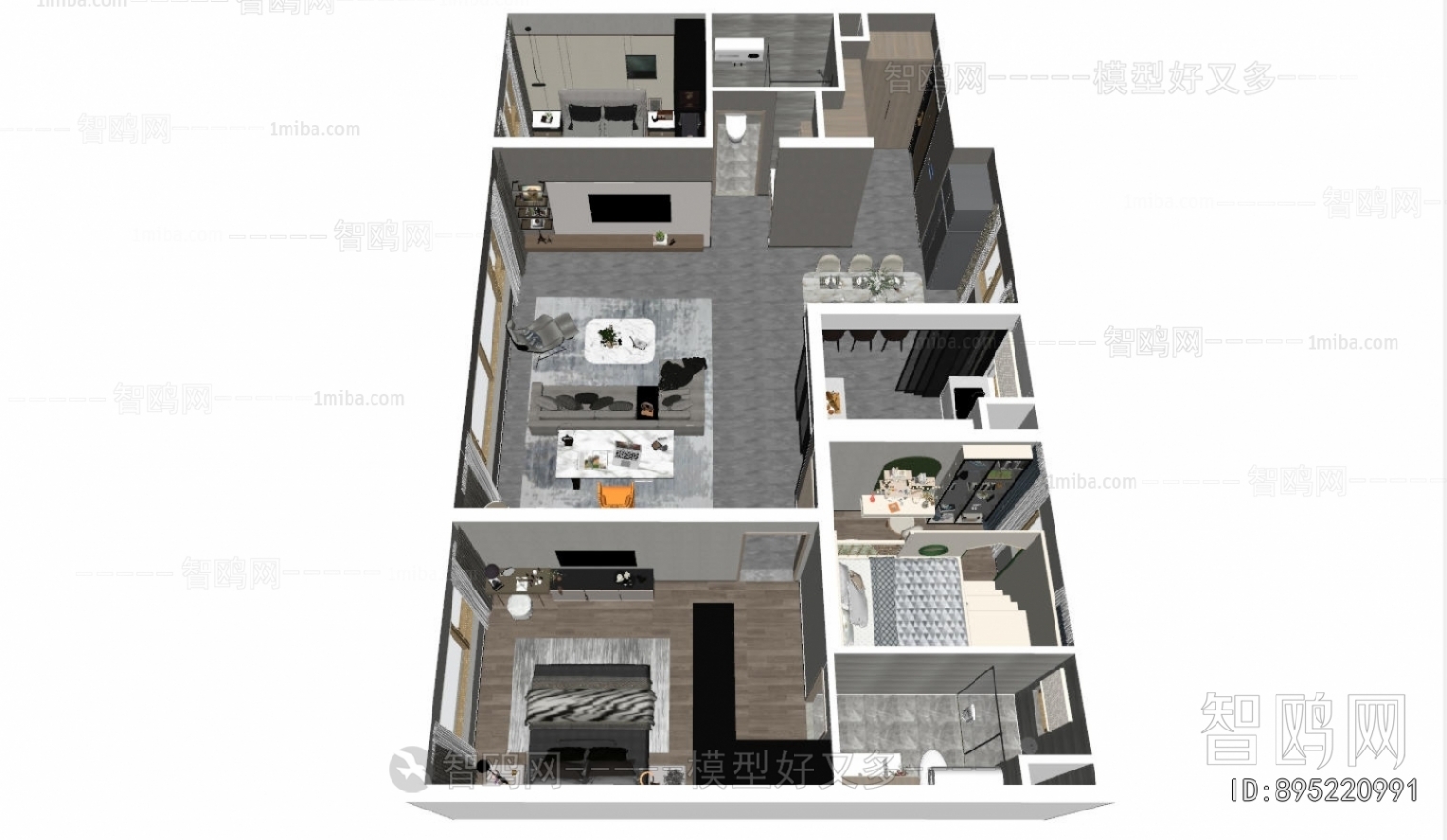 Modern A Bird's-eye View Of Home Decoration