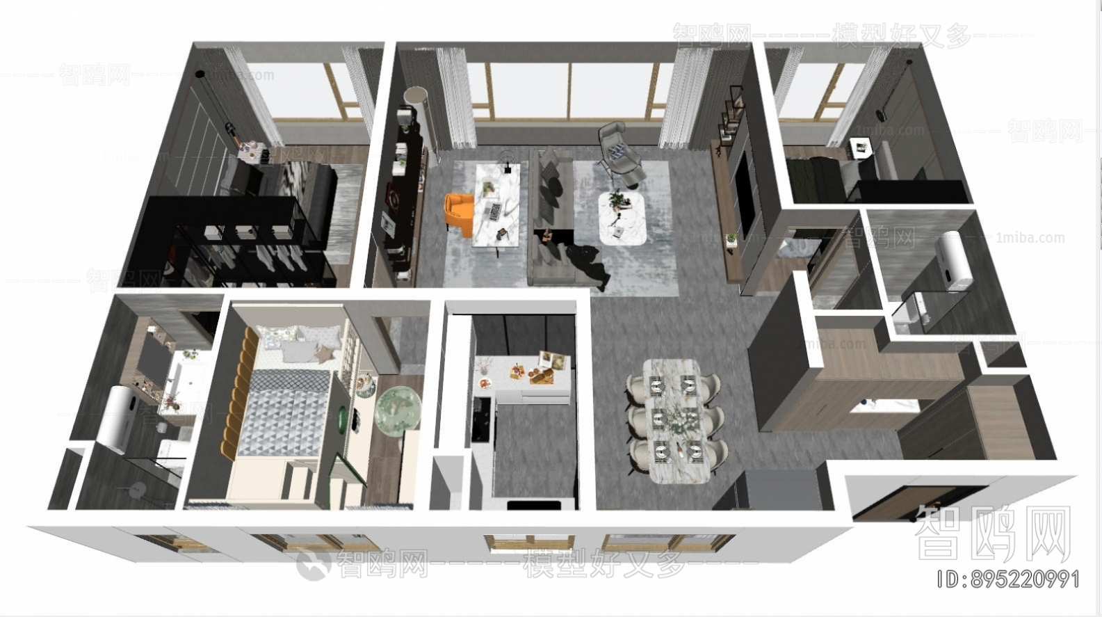 Modern A Bird's-eye View Of Home Decoration