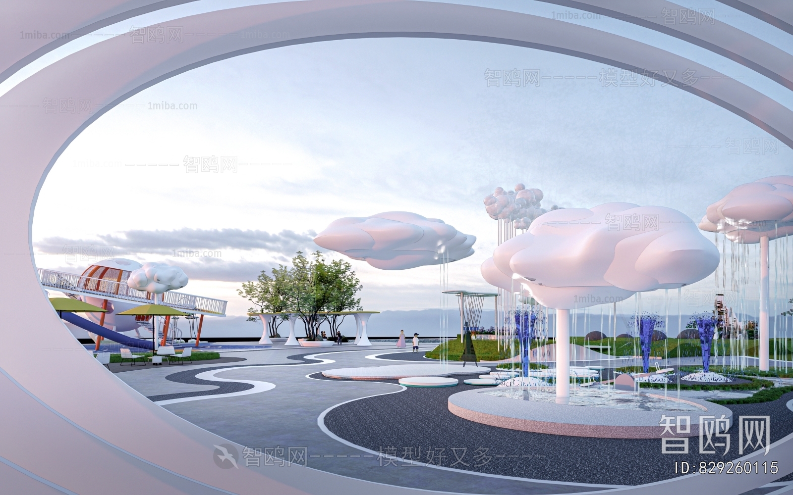 Modern Park Landscape