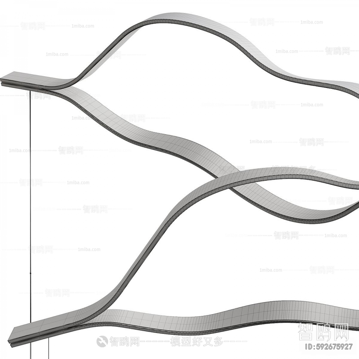 Modern Long Chandelier