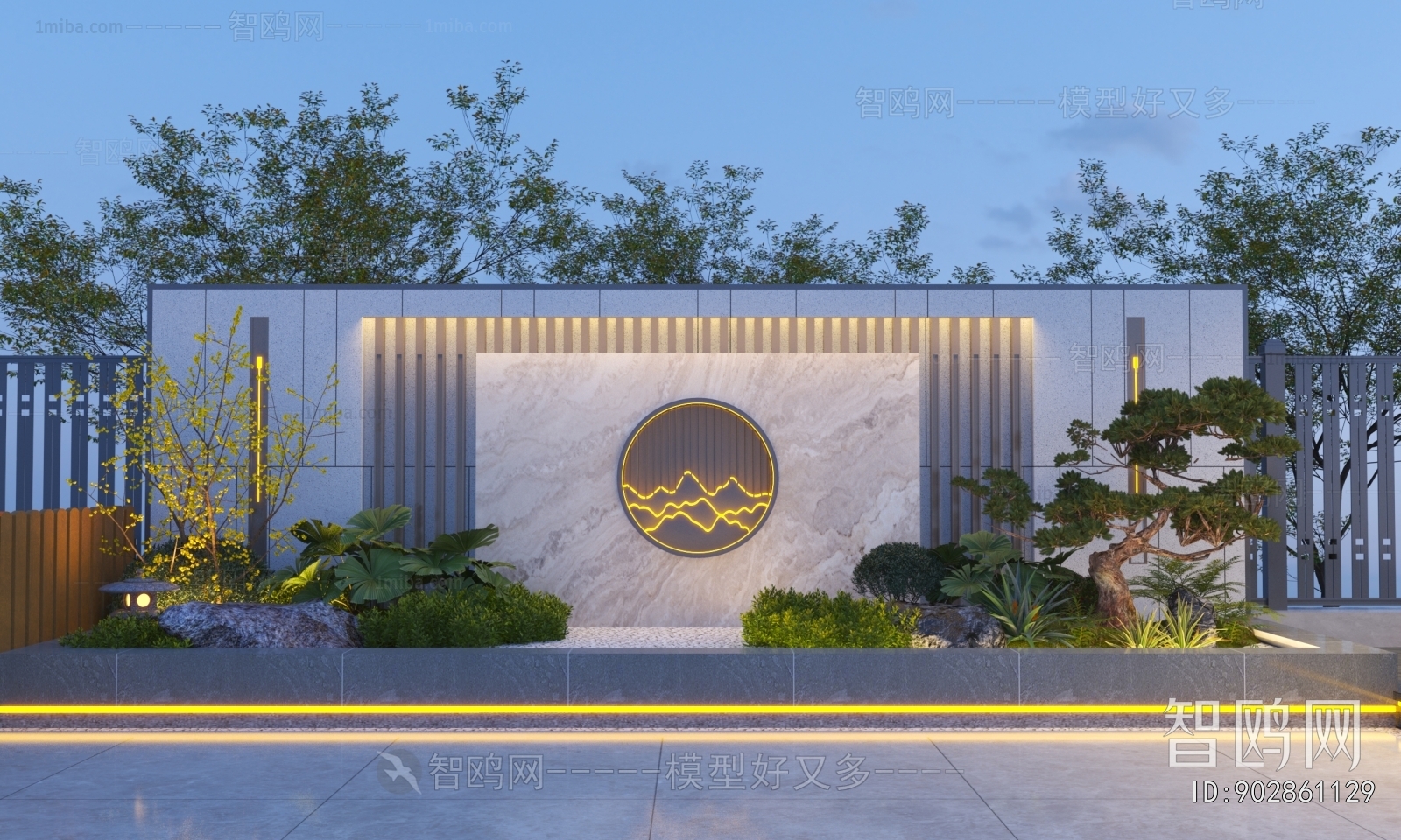 New Chinese Style Landscape Wall